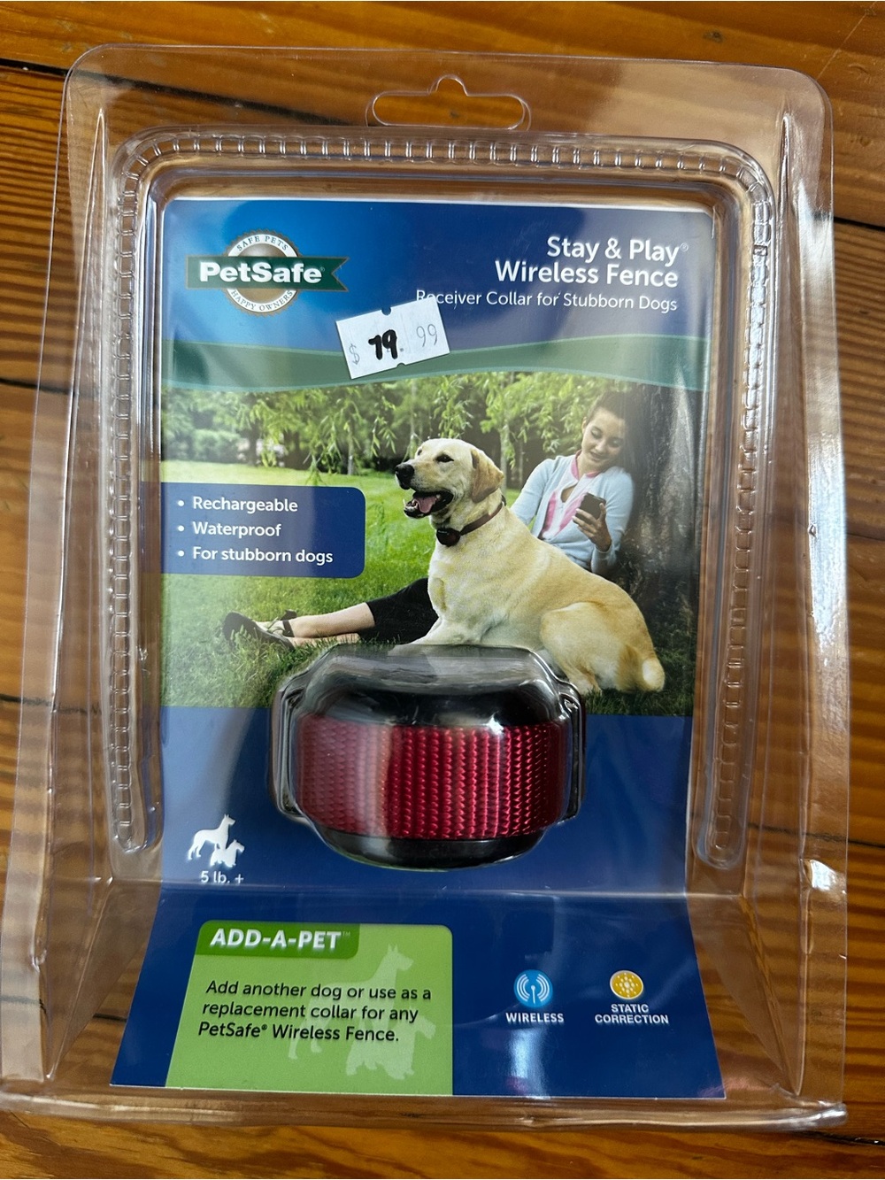 PetSafe Stay & Play Wireless Receiver Collar — Red and Black